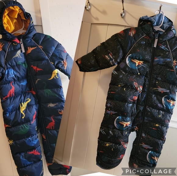 Hanna andersson 18-24m NWT Dinosaur snowsuit - Picture 6 of 9